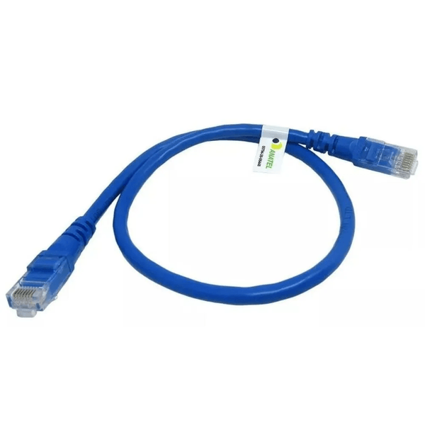 Cabo de Rede Patch Cord Adconnect, CAT6E, 0.5M, Azul - AD-10300